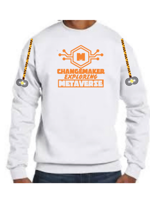 ChangeMaker Exploring Metaverse White Sweat Shirt – CMC-SS2203