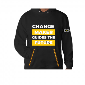 Changemaker Guides the Future - Black Hoodie CMC-BH2221
