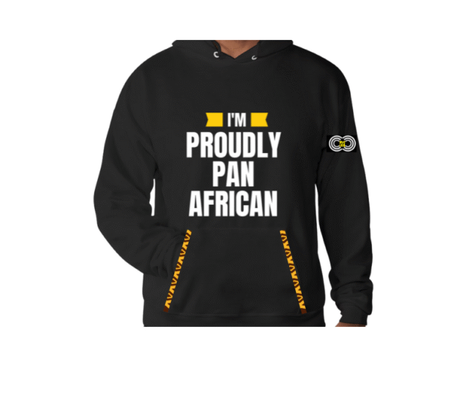 I'm Proudly Pan African – Black Hoodie– CMC-BH2222 