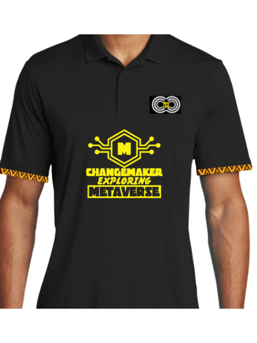 ChangeMaker Exploring Metaverse Black Polo – CMC-GH2203