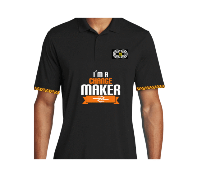 I'm a Changemakers – White Polo CMC-WP2215 - Image 2