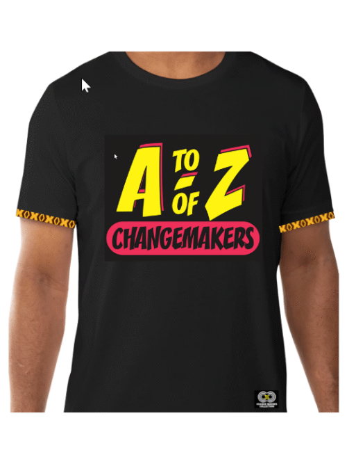 A to Z of Changemakers- White T-Shirt - CMC-BT2205
