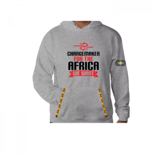 Changemaker for the Africa We Want – Grey Hoodie CMC-GH2209