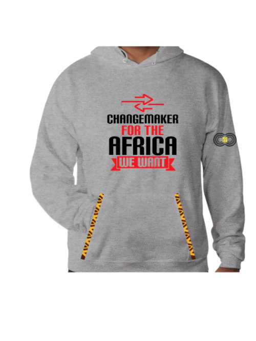 Changemaker for the Africa We Want – Grey Hoodie CMC-GH2209
