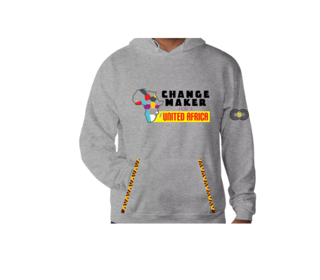 Changemaker for a United Africa - White Hoodie CMC-WH2217-$20 (₦10,000) - Image 4
