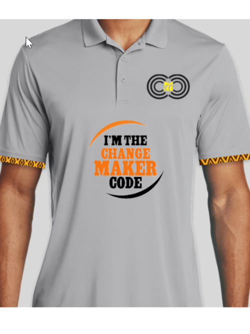 I'm the Changemaker Code – Grey Polo – CMC-GP2218