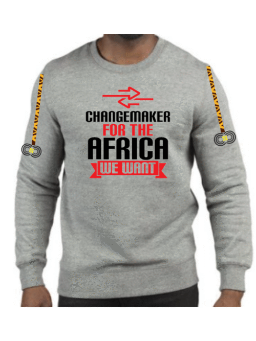 Changemaker for the Africa We Want – Grey Sweat-shirt CMC-GS2204
