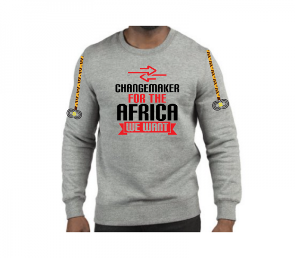 Changemaker for the Africa We Want – Grey Sweat-shirt CMC-GS2204