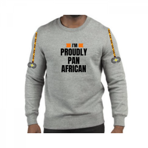 I'm Proudly Pan African – Grey Sweat-shirt– CMC-GS2207
