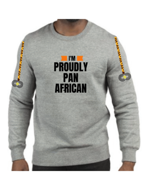 I'm Proudly Pan African – Grey Sweat-shirt– CMC-GS2207