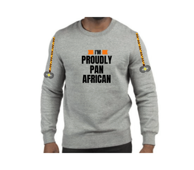 I'm Proudly Pan African – Grey Sweat-shirt– CMC-GS2207