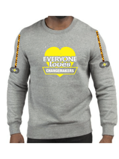 Everyone Loves Changemakers – Grey Sweat-shirt CMC-GS2211