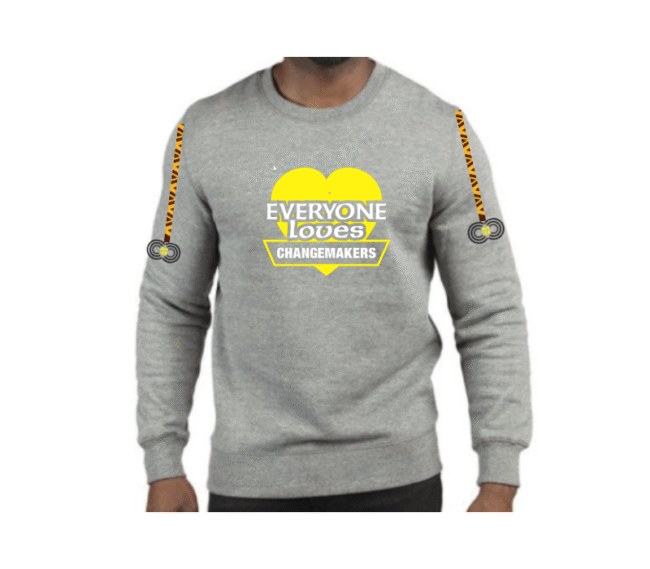 Everyone Loves Changemakers – Grey Sweat-shirt CMC-GS2211