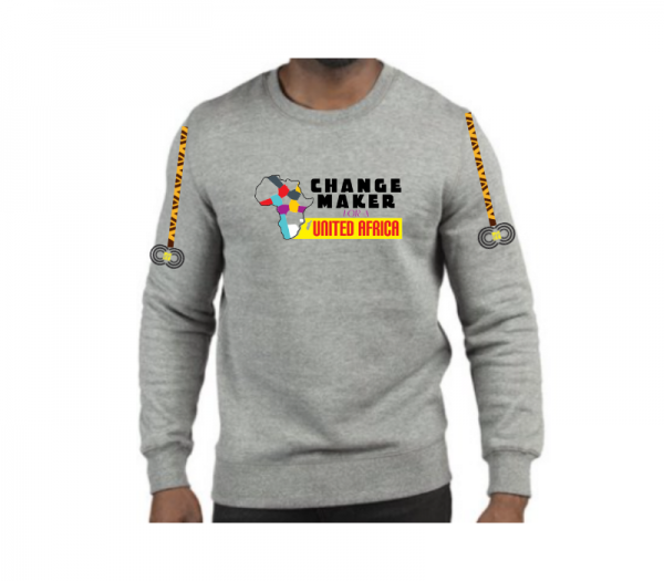 Changemaker for a United Africa - Grey Sweat-Shirt CMC-GS2213
