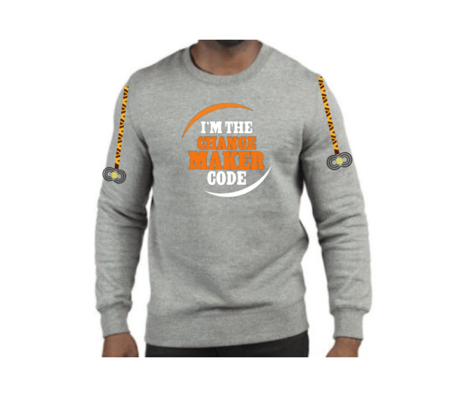 I'm the Changemaker Code – Grey Sweat-shirt – CMC-GS2220