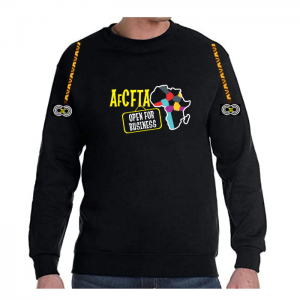 AfCFTA Open for Business - Black Sweat-Shirt - CMC-SS2205