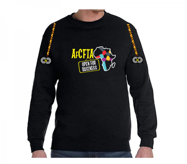 AfCFTA Open for Business - Black Sweat-Shirt - CMC-SS2205