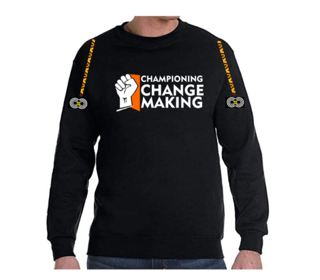 Championing Changemakers - Grey Sweat Shirt CMC-GS2215-$15 (₦8,000) - Image 3