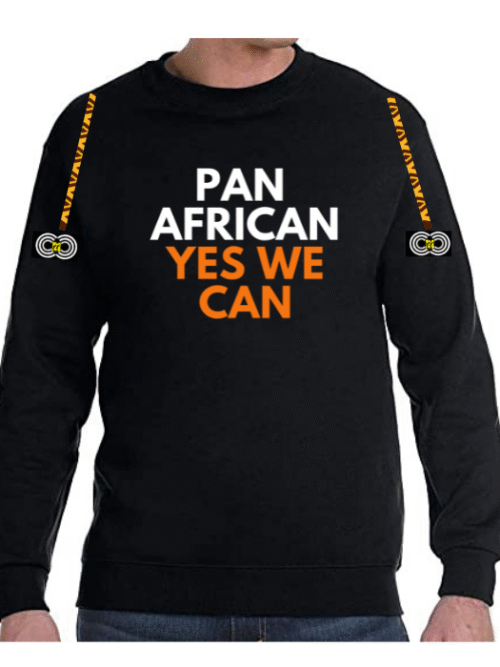 Pan African Yes We Can - Black Sweat-shirt - CMC-SS2218