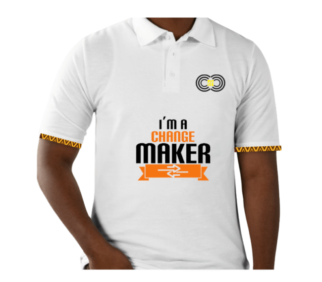 I'm a Changemakers – White Polo CMC-WP2215
