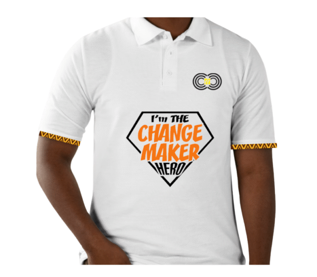 I'm the Changemaker Hero – Grey Polo – CMC-GP2217 - Image 4