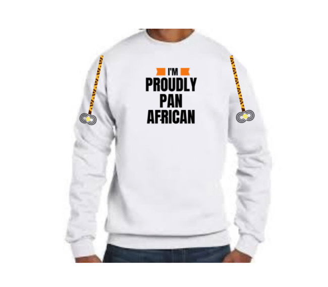 I'm Proudly Pan African – Grey Sweat-shirt– CMC-GS2207 - Image 3