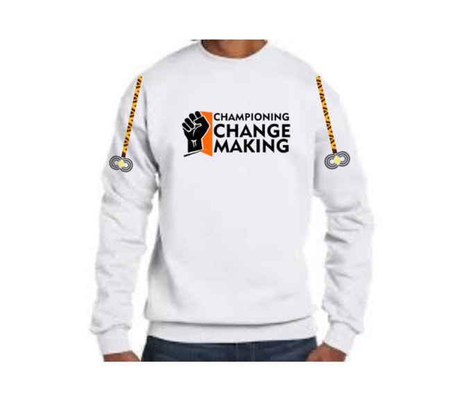 Championing Changemakers - Grey Sweat Shirt CMC-GS2215-$15 (₦8,000) - Image 2
