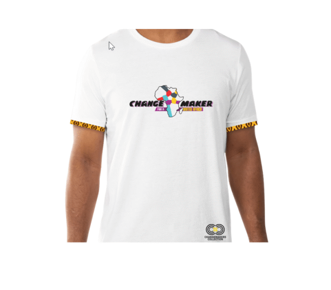 Changemaker for a United Africa - White T-Shirt CMC-WT2210 -$8.99 (₦5,000) - Image 3