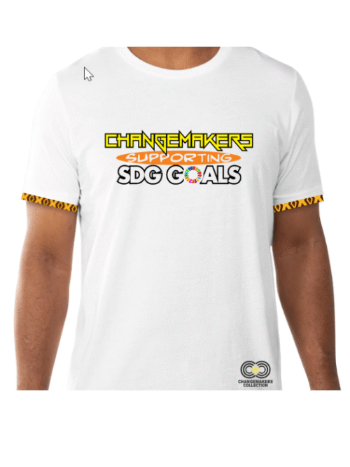 ChangeMakers Supporting SDG Goals - White T-shirt - CMC-WT2211