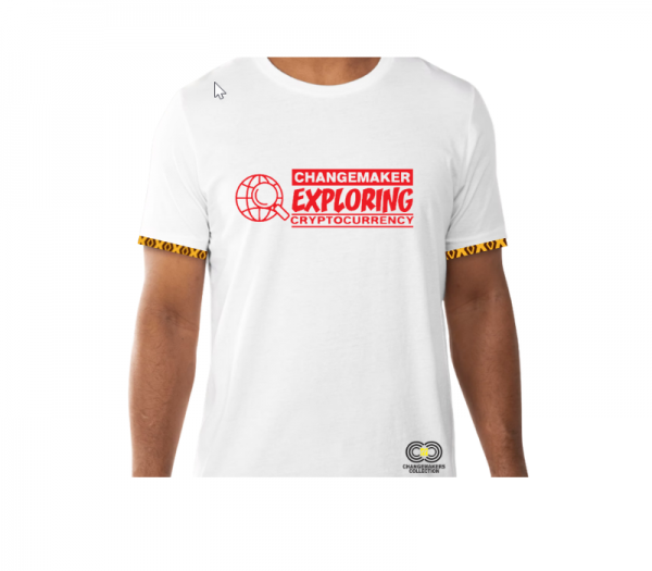 Changemaker Exploring Cryptocurrency - White T Shirt- CMC-WT2213