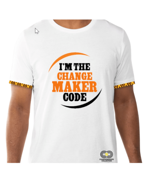 I'm the Changemaker Code – White T-shirt – CMC-WT2217