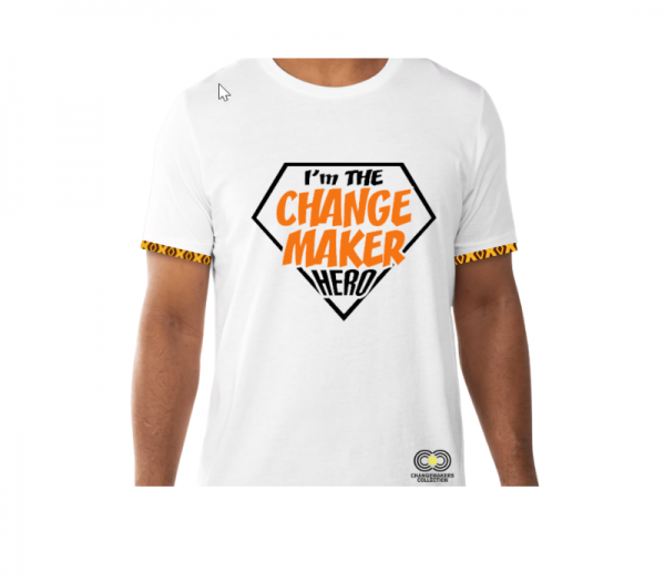 I'm the Changemaker Hero – White t-Shirt – CMC-WT2222