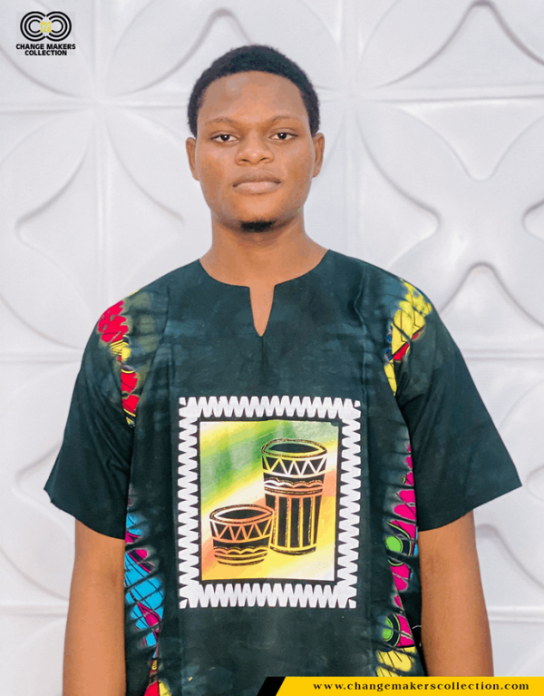 African Print Short Sleeve Shirt -CMC-5185