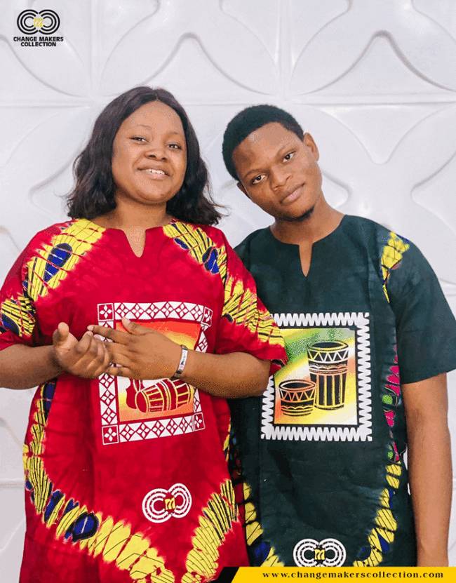 African Print Short Sleeve Shirt -CMC-5185-2