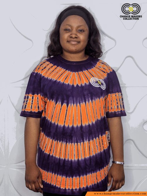 T-SHIRT WITH AFRICAN PRINT – CMC-5656