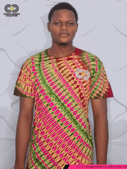 T-SHIRT WITH AFRICAN PRINT – CMC-5656-3