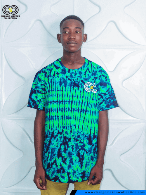 T-SHIRT WITH AFRICAN PRINT – CMC-5623 - $15 (₦10,000)