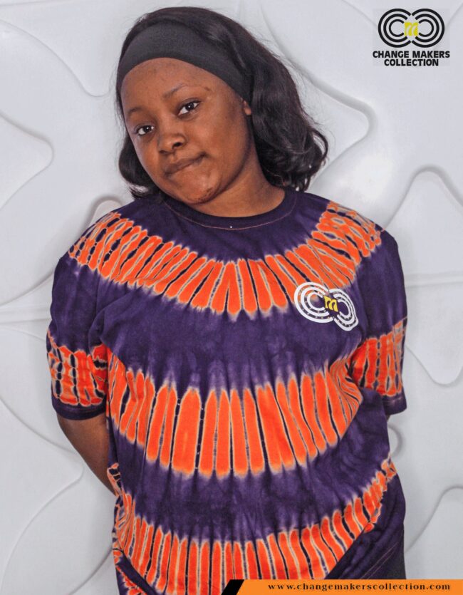 T-SHIRT WITH AFRICAN PRINT – CMC-5656 - Image 2